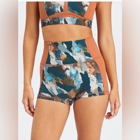 Fabletics Midi Zip Swim Top & High Waisted Swim Short size S NWOT - Picture 13 of 13